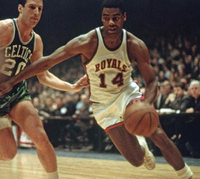 oscar robertson signed basketball